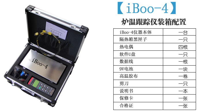 iBoo-4 粉末烤漆涂裝專(zhuān)用爐溫跟蹤儀